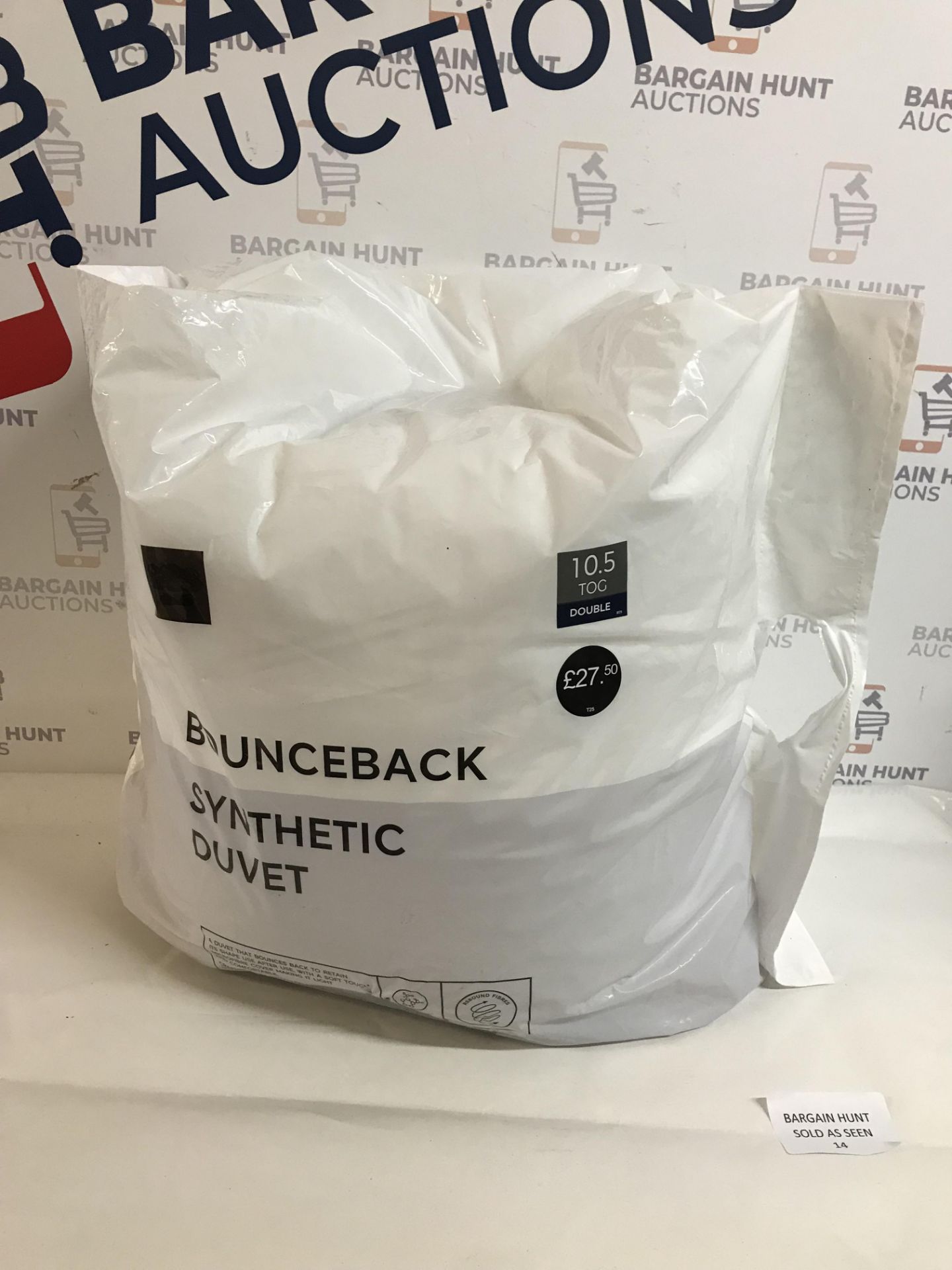 Bounceback Synthetic 10.5 Tog Duvet, Double