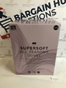 Supersoft All Seasons 13.5 Tog Duvet, Super King