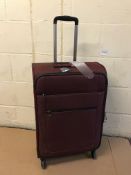 Large 4 Wheel Soft Suitcase with Security Zip RRP £99