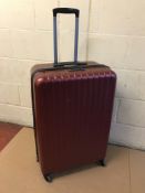 Large 4 Wheel Hard Suitcase with Security Zip RRP £99