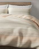 Broken Stripe Brushed Cotton Bedding Set, King Size RRP £59