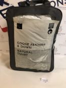 Goose Feather and Down Natural 13.5 Tog Duvet, Double RRP £110