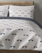 Elephant Print Brushed Cotton Bedding Set, King Size RRP £59