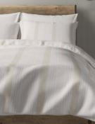 Cotton Blend Tonal Stripe Bedding Set, King Size
