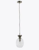 Puerto Single Antique Brass Pendant RRP £59