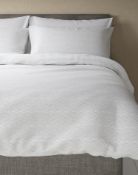 Zig Zag Textured Cotton Bedding Set, King Size RRP £69