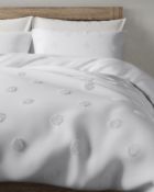 Pure Cotton Tufted Spot Bedding Set, Super King RRP £89