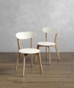Set of 2 Bradshaw Chairs, White RRP £99