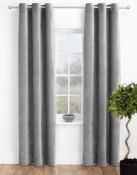 Lined Luxurious Chenille Eyelet Curtains