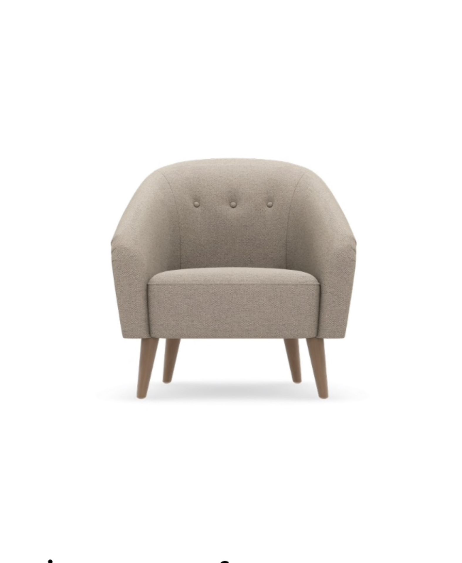 Archie Luxury Armchair Loft Plain, Natural RRP £179