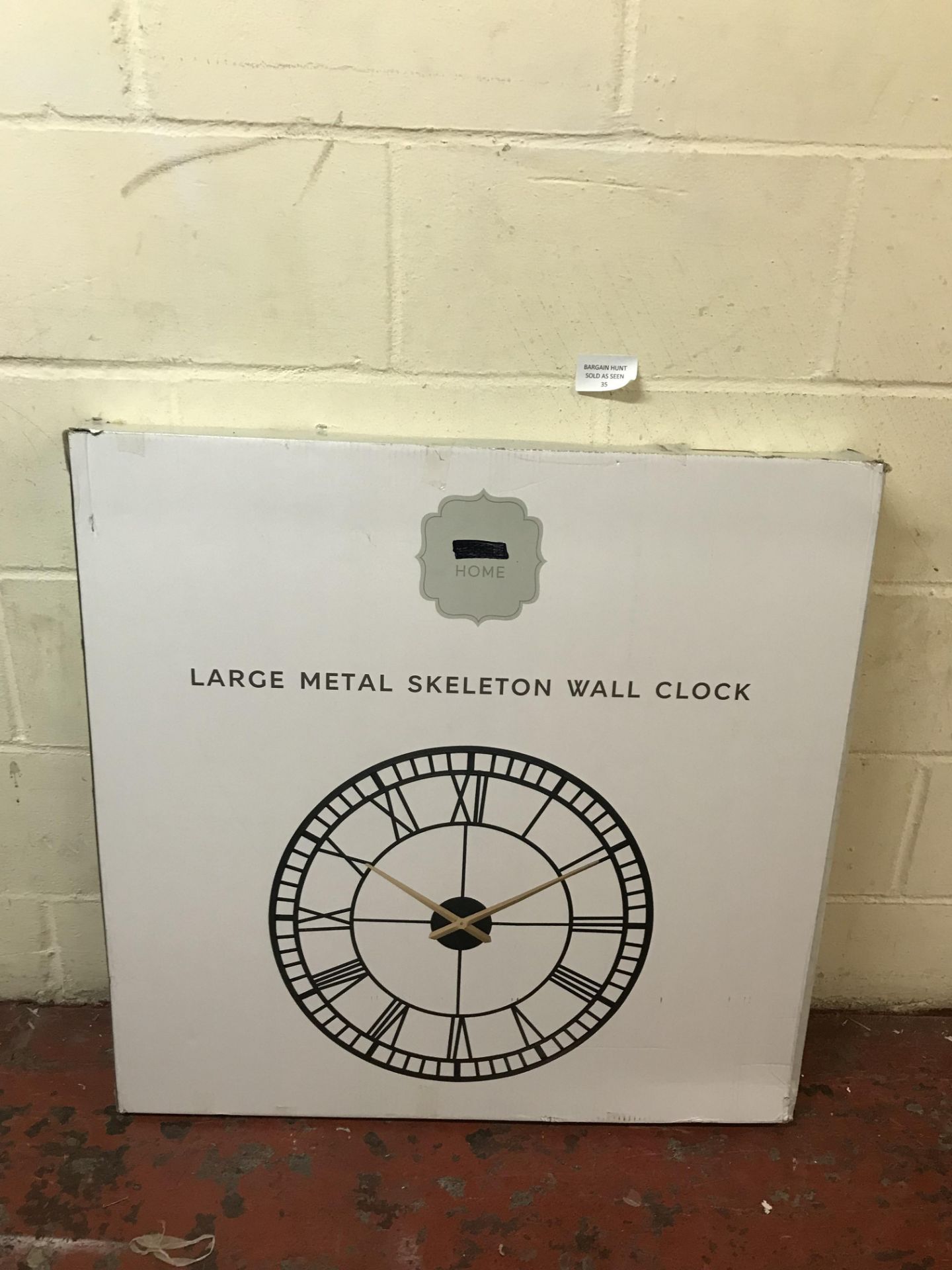 Large Metal Skeleton Wall Clock RRP £89 - Image 2 of 2