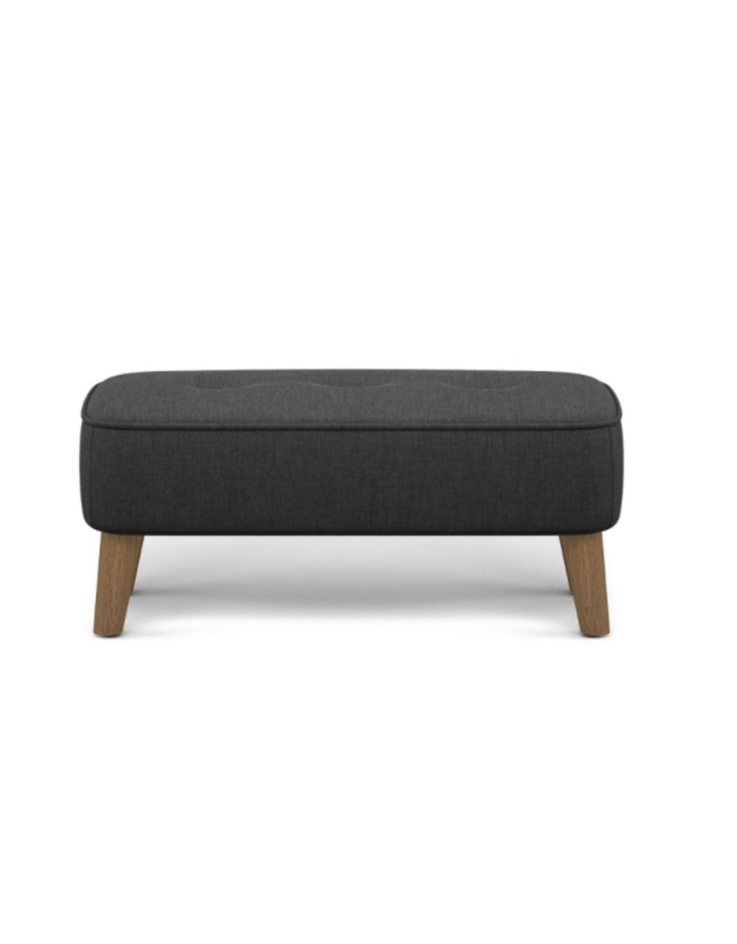 Benni Luxury Footstool Suva Charcoal RRP £99