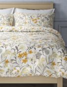 Pure Cotton Daisy Floral Print Bedding Set, King Size