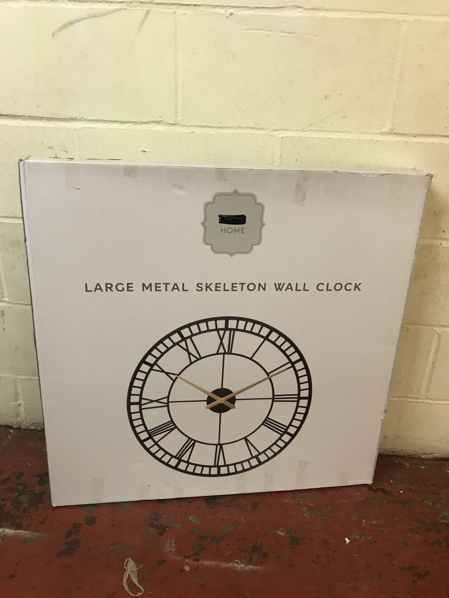 Large Metal Skeleton Wall Clock RRP £89 - Image 2 of 2