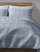Pure Brushed Cotton Spring Check Bedding Set, King Size