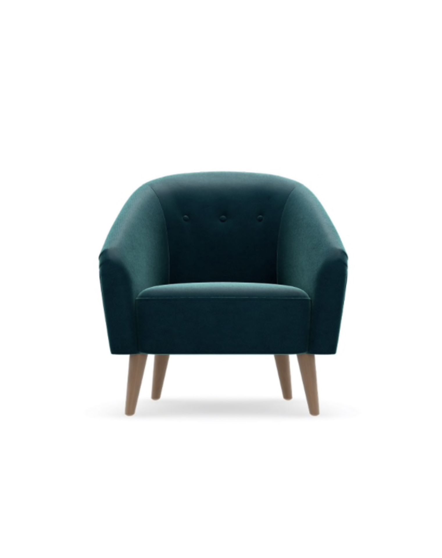 Benni Luxury Armchair Loft Velvet, Dark Teal RRP £179