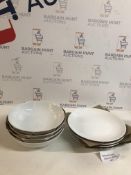 Maxim Coupe Set of 8 Dining Set, 4 Bowls and 4 Side Plates