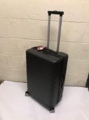 Medium 4 Wheel Hard Suitcase with Security Zip RRP £89