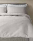 Fine Egyptian Cotton 400 Thread Count Sateen Duvet Cover, Super King RRP £89