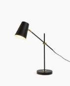 Emmett Table Lamp with Adjustable Arm, Black