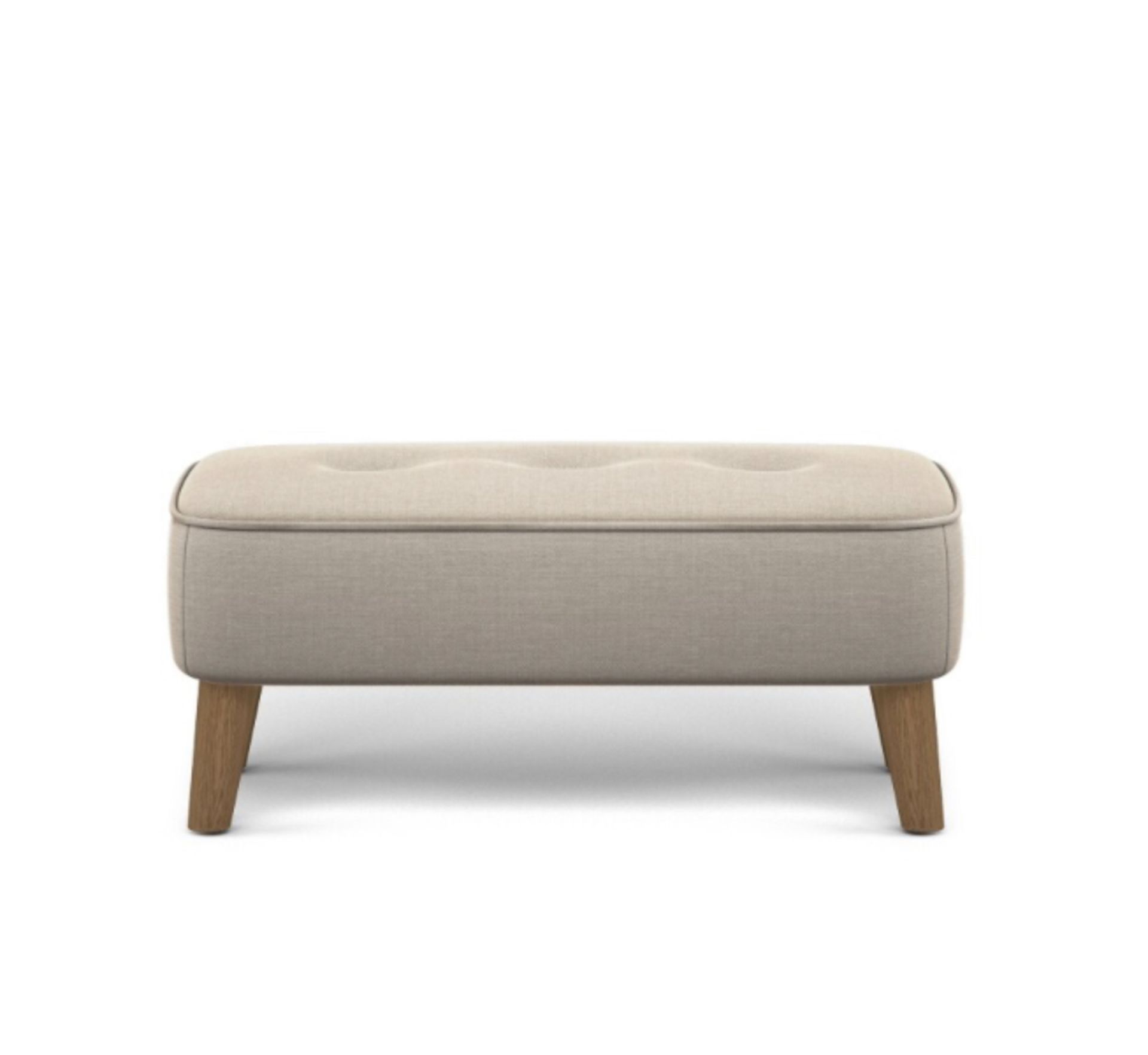 Luxury Benni Footstool, Suva Natural RRP £99