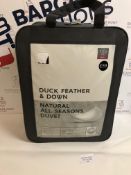 Duck Feather & Down Natural Al Seasons 13.5 Tog Duvet, Single