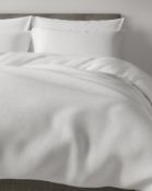 Easycare Cotton Blend Lace Jacquard Textured Bedding Set, Super King RRP £69