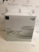 Tally Porcelain 10 Piece Dining Set (missing 2 dinner plates)