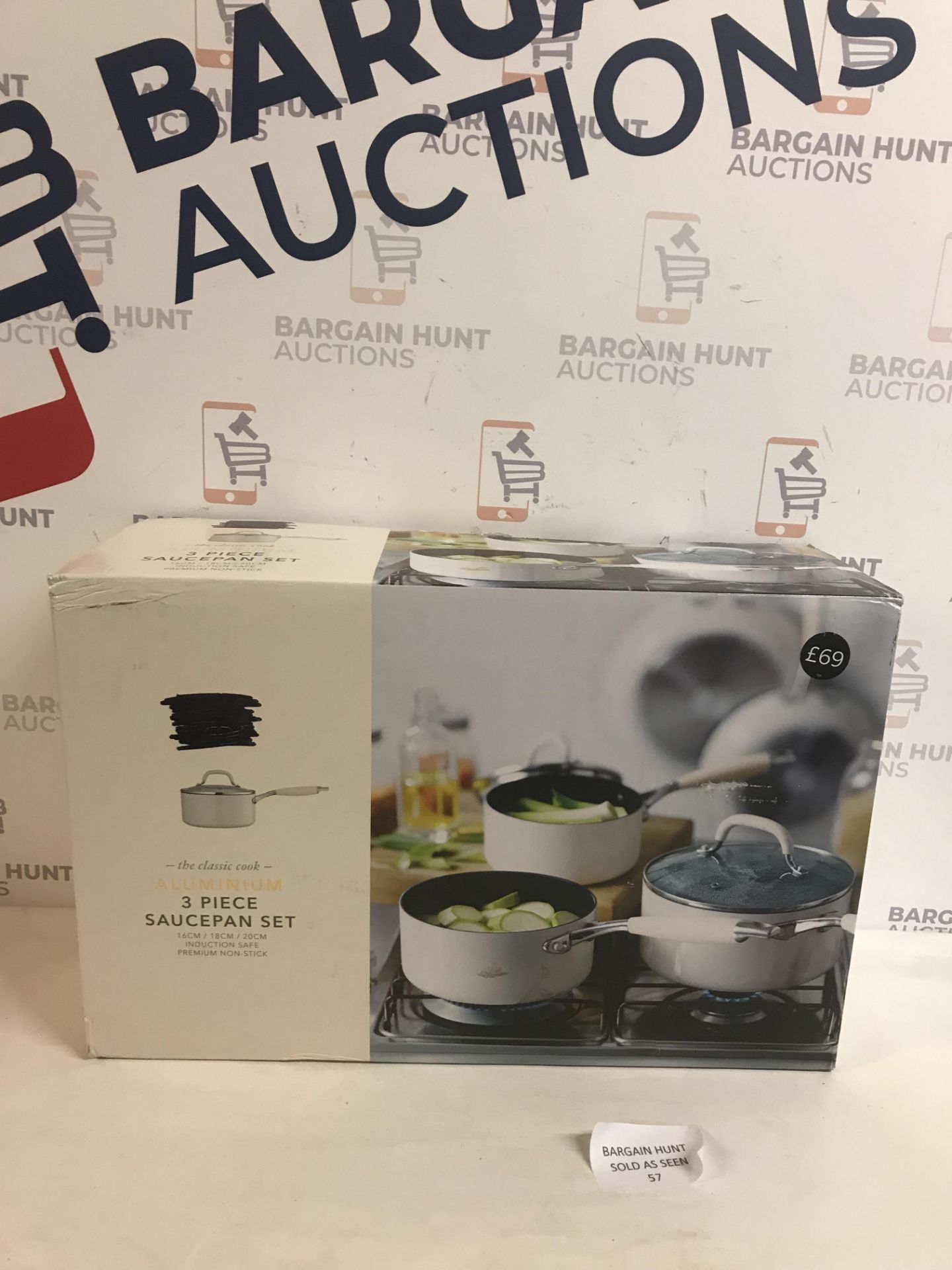 The Classic Cook Aluminium 3 Piece Saucepan Set RRP £69