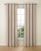 Lined Banbury Weave Curtains Eyelet RRP £75