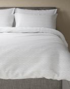 Pure Cotton Zig Zag Textured Bedding Set, Double
