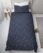 Easycare Cotton Blend Stars Reversible Bedding Set, Double