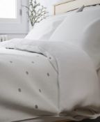 Pure Cotton Polka Dot Embroidered Bedding Set, Double