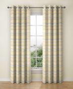 Lined Triangle Chenille Eyelet Curtain RRP £89