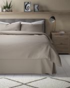 Superior Cotton Percale Egyption Cotton 230 Thread Count Valance, Double