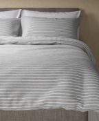 Pure Cotton Striped Jersey Bedding Set, Double