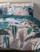 Pure Cotton Sateen Amelie Exotic Printed Bedding Set, King Size