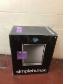 simplehuman Rectangular Sensor Bin, 55 L - Fingerprint-Proof Stainless Steel RRP £165.99