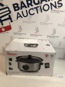 Swan 3.5 Litre Oval Stainless Steel Slow Cooker