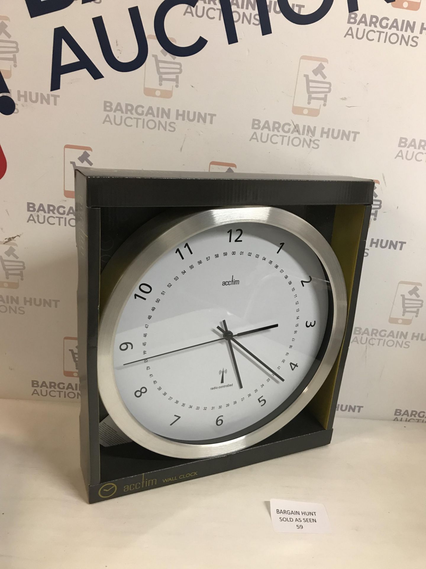 Acctim Kaava Radio Controlled Metal Case Wall Clock