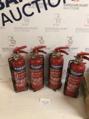 Set of 4 FireChief Fire Extinguishers