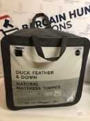 Duck Feather & Down Natural Mattress Topper, Super King RRP £109