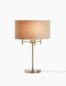 Fleur Classic Table Lamp with Grey Shade RRP £79
