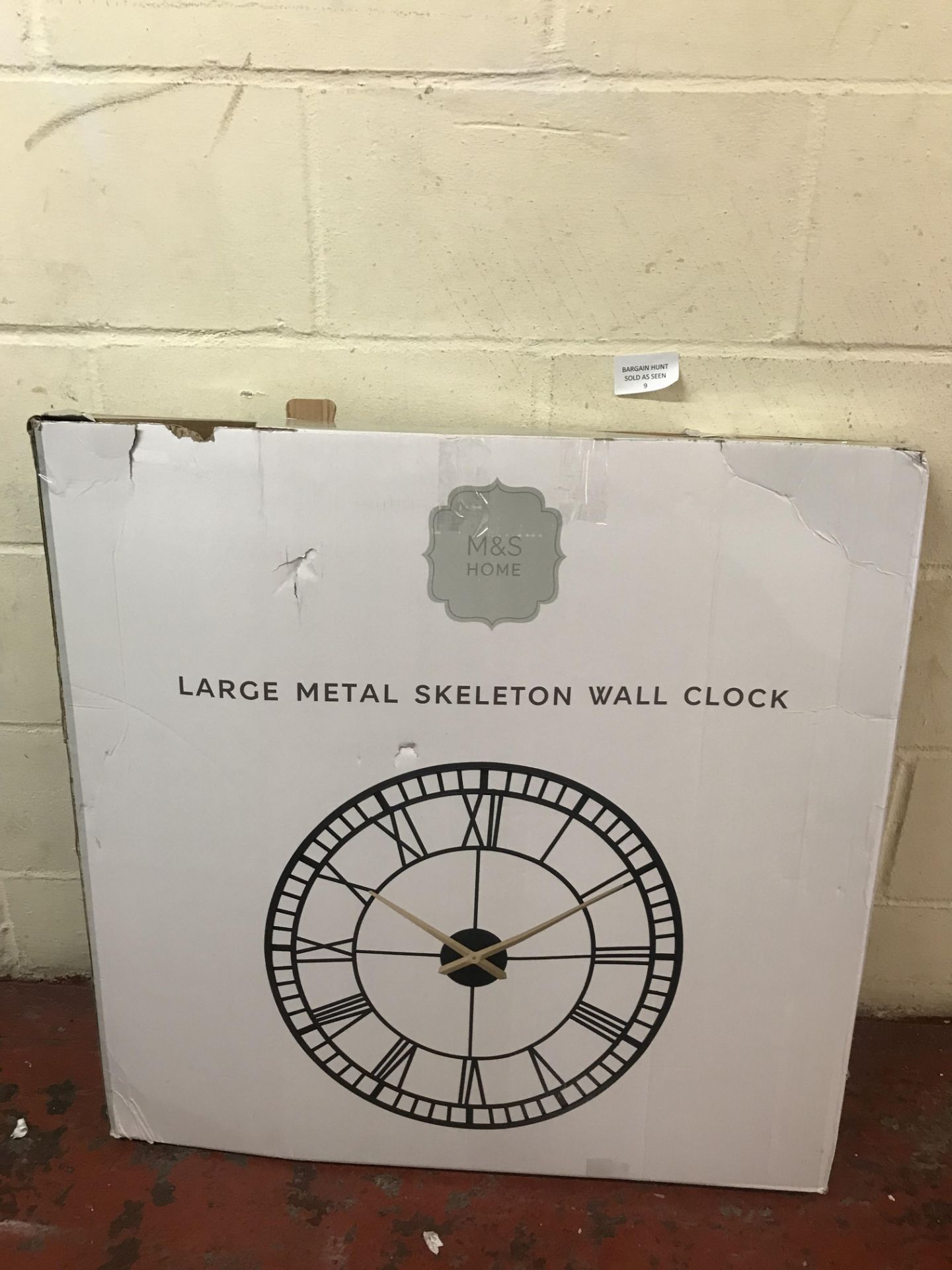 Large Metal Skeleton Wall Clock RRP £89 - Image 2 of 2