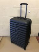 Large 4 Wheel Hard Suitcase with Security Zip RRP £99