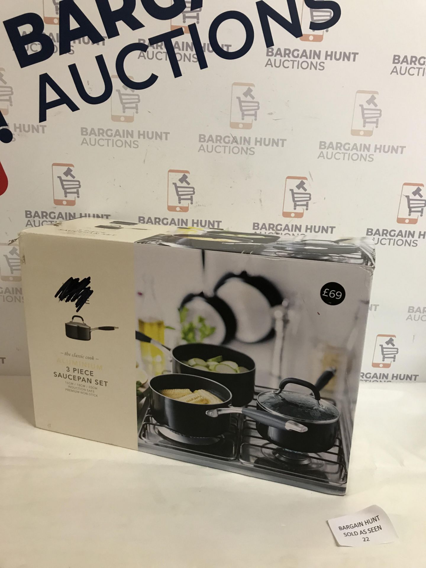 The Classic Cook 3 Piece Saucepn Set RRP £69