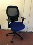 Verco Mesh Office Chair RRP £100 Black/ Blue