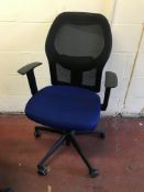 Verco Mesh Office Chair RRP £100 Black/ Blue
