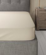 Cotton Percale Fitted Sheet, King Size