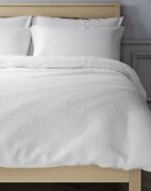 Floral Matelasse Cotton Bedding Set, Double RRP £79